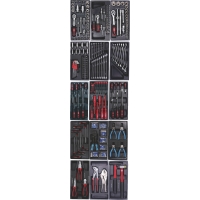 Dulap scule 7 sertare 1/4"+3/8"+1/2" 420 piese