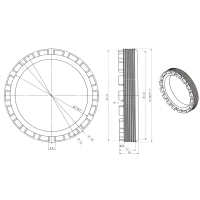 Cheie tubulara pentru butuc diferential spate MAN Mercedes