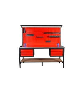 Banc de lucru cu panouri, sertare si iluminare Led