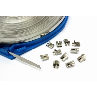 Set banda metalica si capse coliere burduf planetare