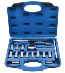 Set freze pentru curatat orificiu injectoare 17 piese