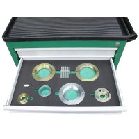 Dulap echipat cu scule profesionale pentru demontat rulment si butuc roata 