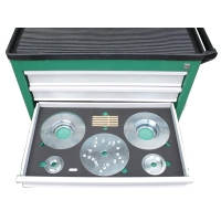 Dulap echipat cu scule profesionale pentru demontat rulment si butuc roata 